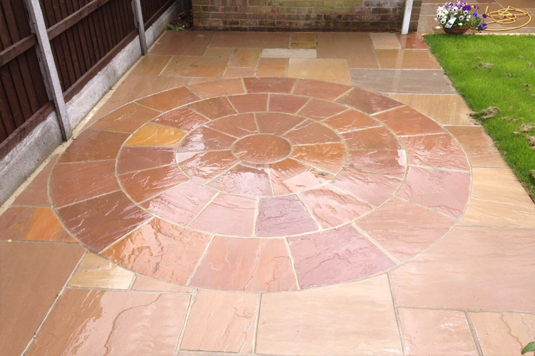 JT Contractors - Indian Sandstone Paving Essex